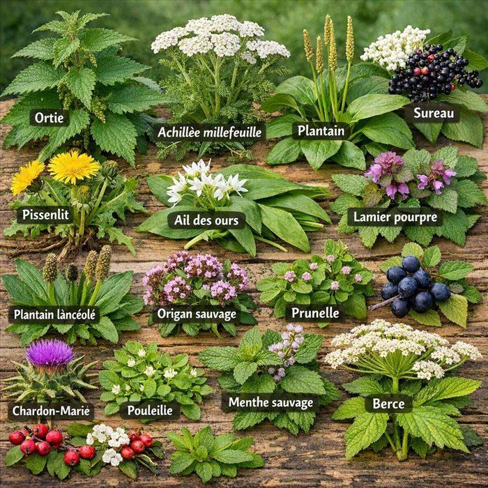 Focus sur les plantes sauvages comestibles et médicinales 