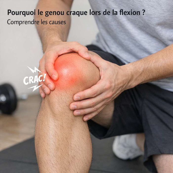Pourquoi le genou craque lors de la flexion ? Causes et solutions