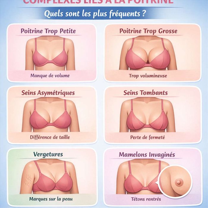 Complexes liés à la poitrine : quels sont les plus fréquents ?