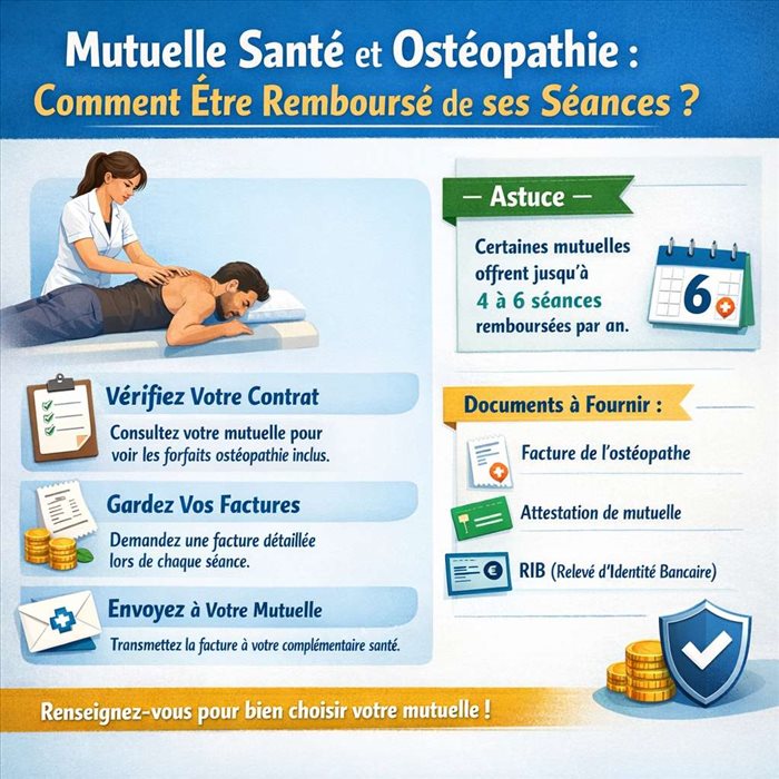 Mutuelle santé et ostéopathie : comment être remboursé de ses séances