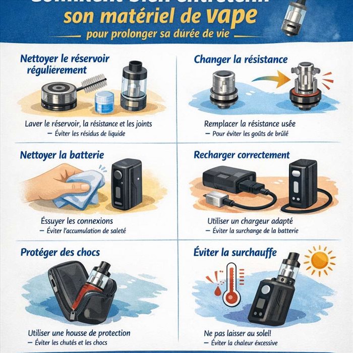 Comment entretenir sa cigarette électronique efficacement