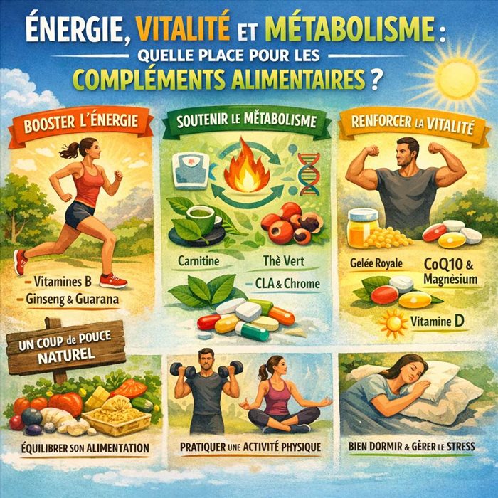 Compléments alimentaires : énergie, vitalité et métabolisme
