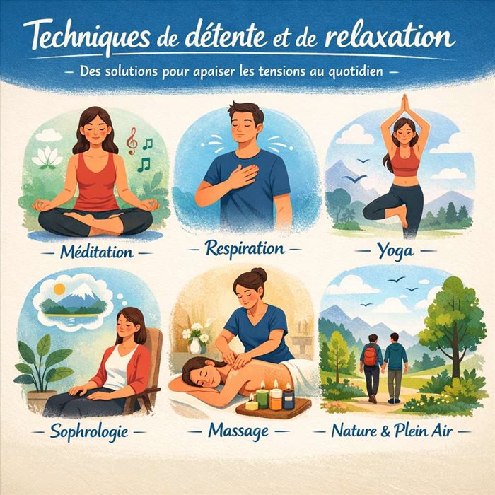 Techniques de détente et relaxation : améliorer son bien-être et réduire les tensions